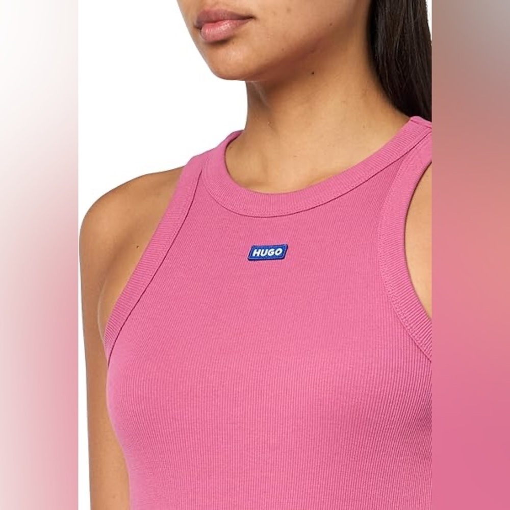 HUGO Vibrant Pink Sleeveless Top